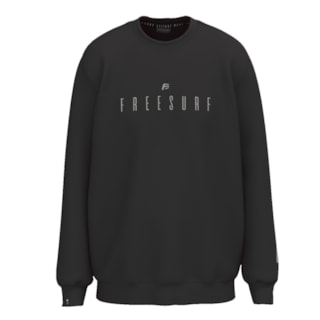 Moletom Careca Freesurf Nice Preto