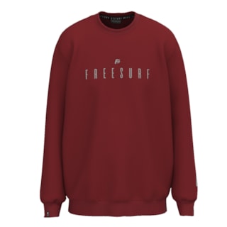 Moletom Careca Freesurf Nice Vermelho
