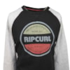 Moletom Careca Rip Curl Preto e Cinza