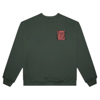 Moletom Careca Vans Stretch Stack Crackle Mystic Moss
