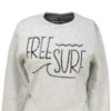 Moletom Feminino Freesurf Surf Cinza