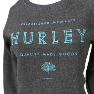 Moletom Feminino Hurley Cinza 736600