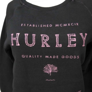 Moletom Feminino Hurley Preto 736600