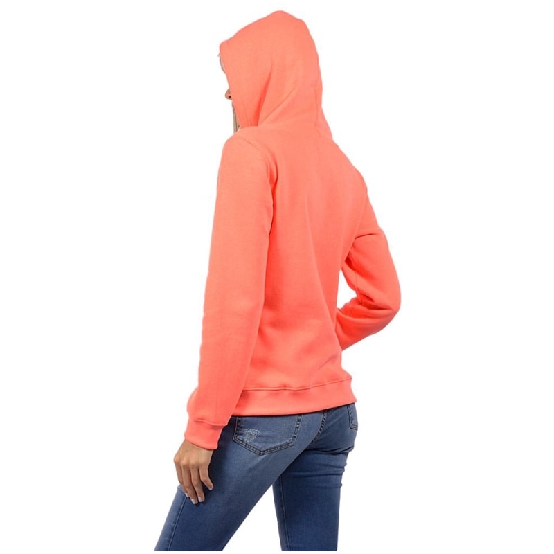 neon coral moletom com capuz