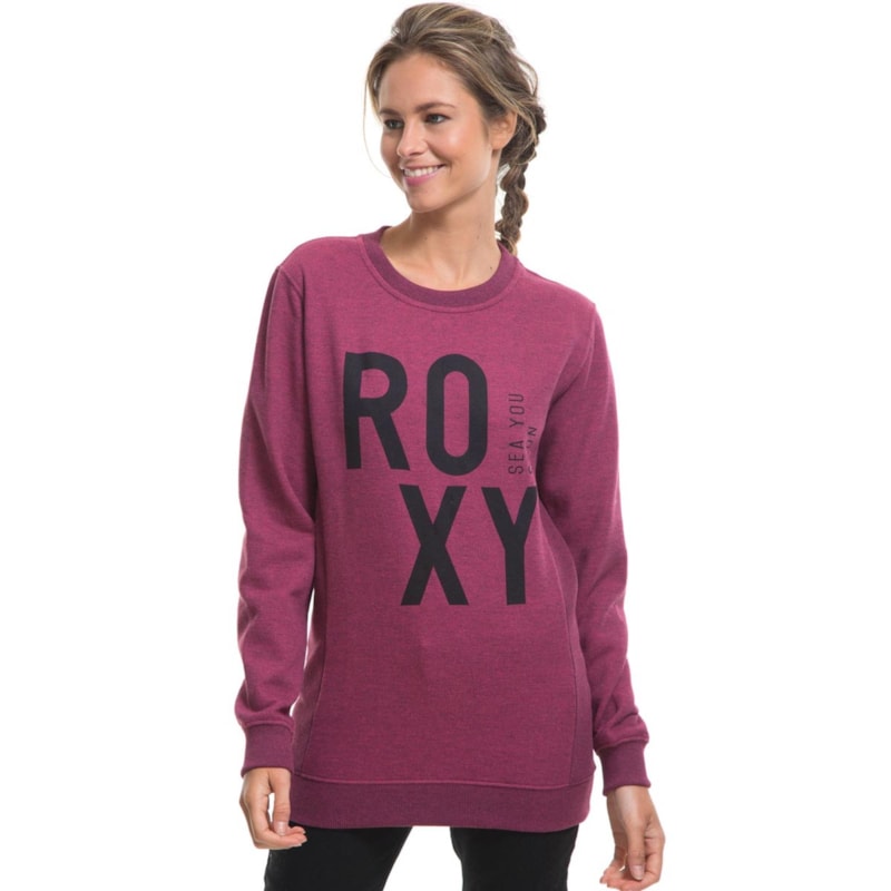 Moletom Feminino Roxy Read To Start Rosa