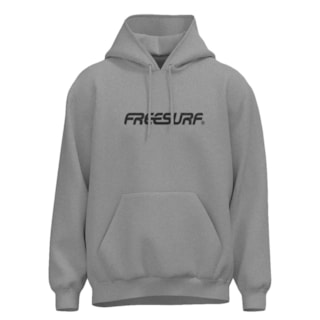 Moletom Plus Size Canguru Freesurf Classic Cinza Mescla