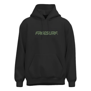 Moletom Plus Size Canguru Freesurf Classic Preto