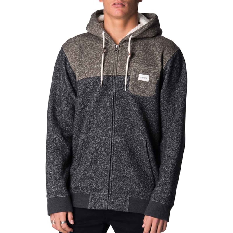 Moletom Rip Curl Arch Zip Thru Hood Black Marle