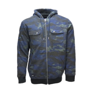 Moletom Ziper Oakley  Agent Hoodie Azul