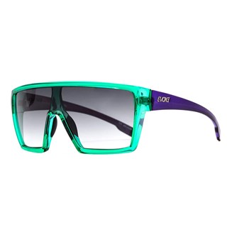 Óculos de Sol Evoke Bionic Alfa E09 Turquoise Purple Gray Gradient