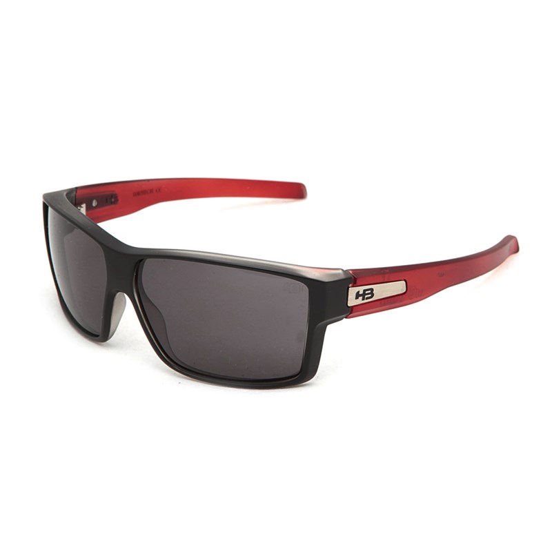 Óculos de Sol HB Big Vert Matte Black / Clear Red Gray