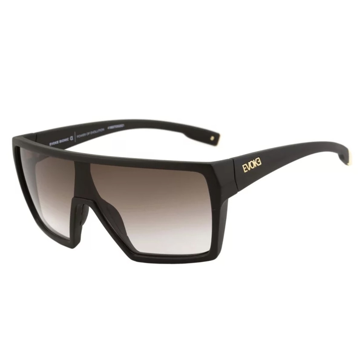 Óculos Evoke Bionic Alfa A13 Black Matte Gold Brown Gradient os