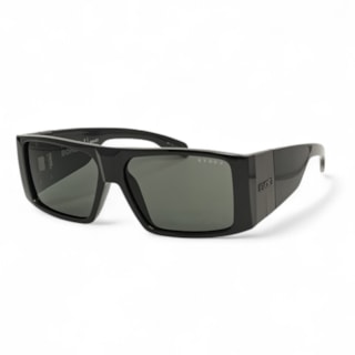 Óculos Evoke Bomber BRH01 Black Shine Verde G15 Total