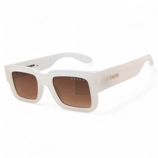 Óculos Evoke Lodown B01 Shine White Brown Gradient