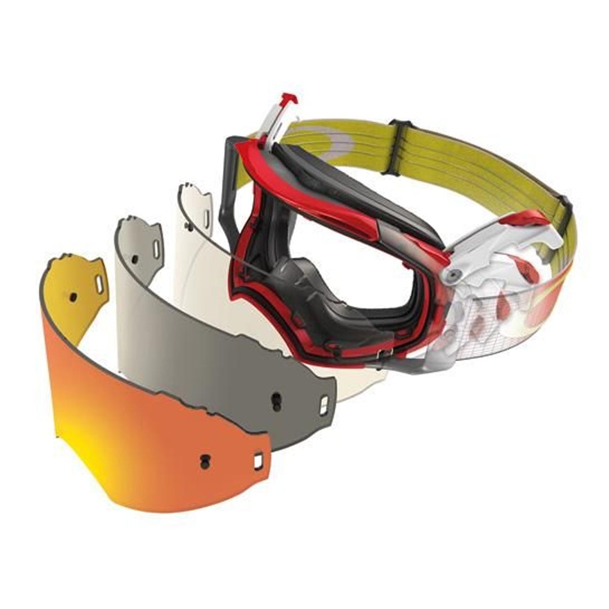 Óculos Oakley Airbrake MX Nemesis Red Gunmetal os melhores Óculos Oakley Airbrake MX Nemesis Red Gunmetal os melhores