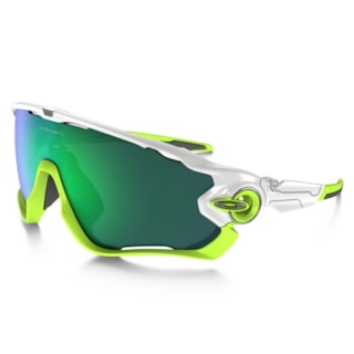 Óculos Oakley Jawbreaker Polished White / Jade Iridium Óculos Oakley Jawbreaker Polished White / Jade Iridium