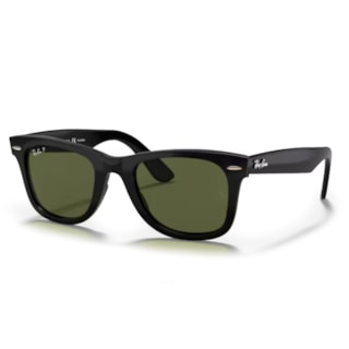 Óculos Ray-Ban Wayfarer Ease Black G-15 Green Polarizado