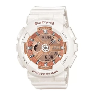 Relógio Casio Baby G Branco/Rosê