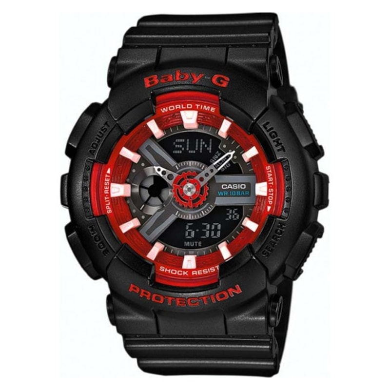 Relógio Casio Baby G Preto/Vermelho