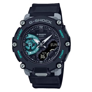 Relógio Casio G-Shock GA-2200M-1A Preto Turquesa