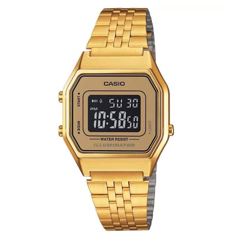 Relógio Casio Vintage Dourado LA680WGA-9BDF