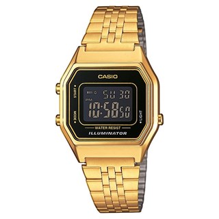 Relógio Casio Vintage Dourado/Preto LA680WGA-1BDF