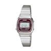 Relógio Casio Vintage Prata/Bordo LA670WA-4DF