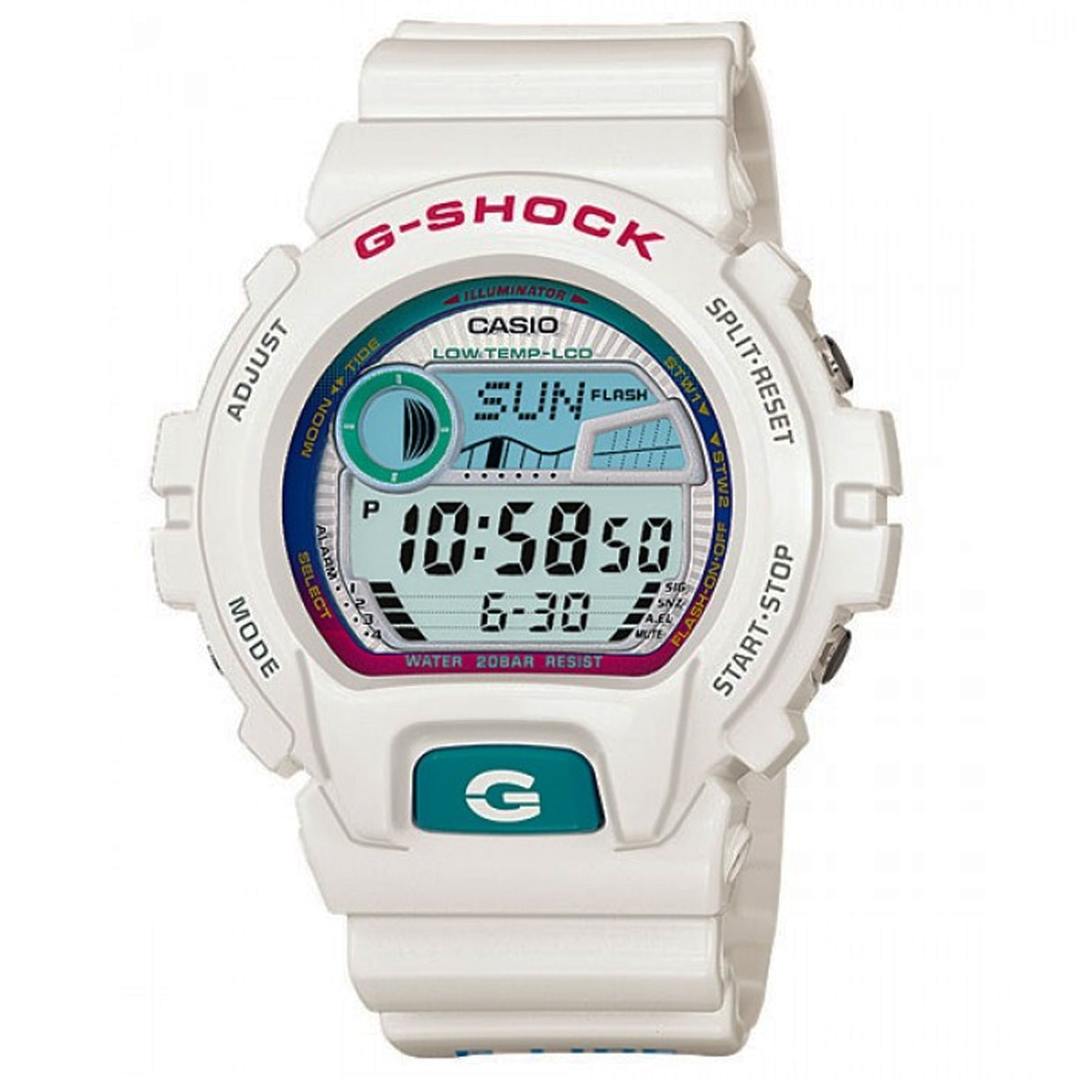 Relógio G-Shock G-Lide Tabua de Marés GLX-6900-7DR - Back Wash