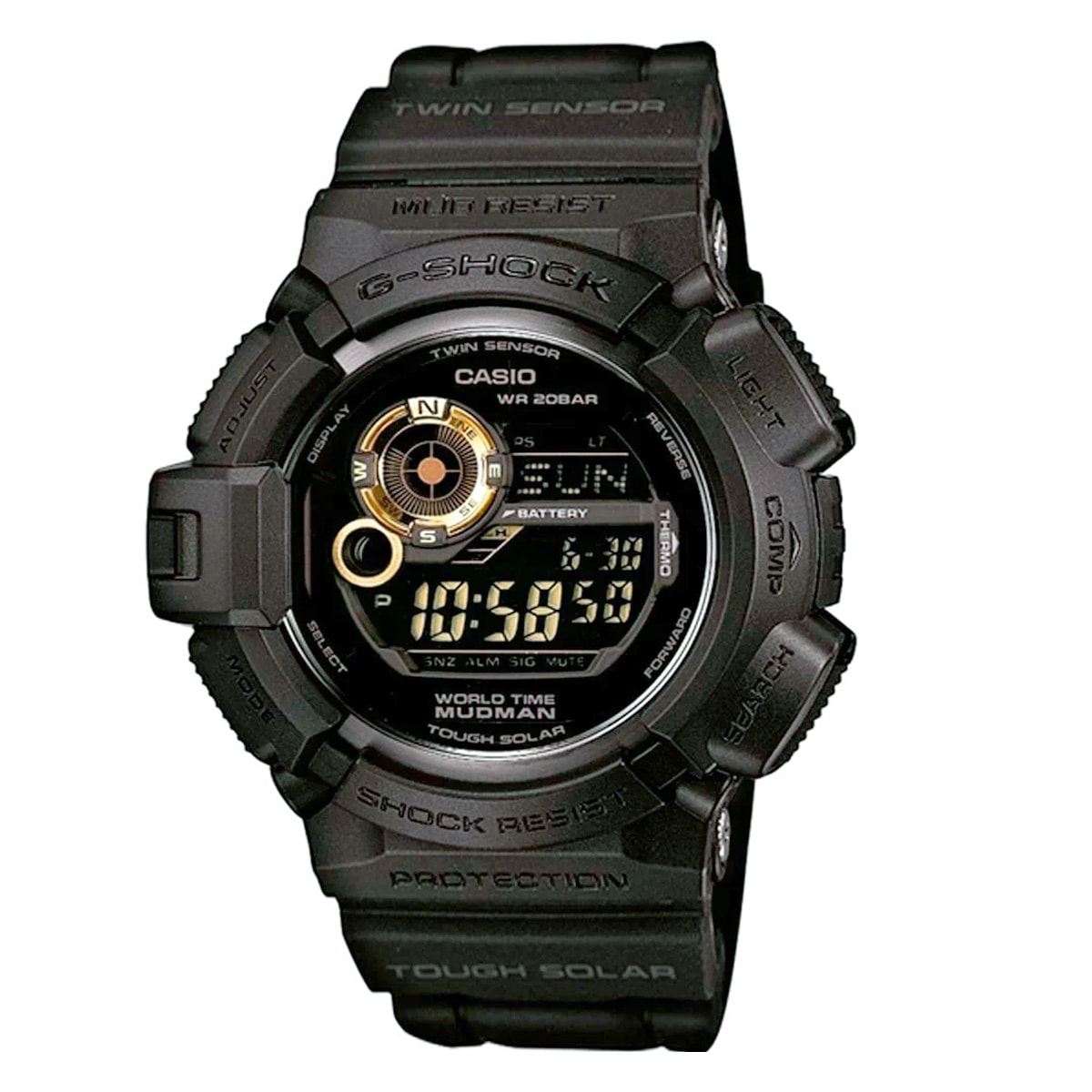 GODZILLA美品G-SHOCK MUDMAN ブラック Relógio G-Shock Mudman G-9300GB-1DR Tough Solar os melhores preços