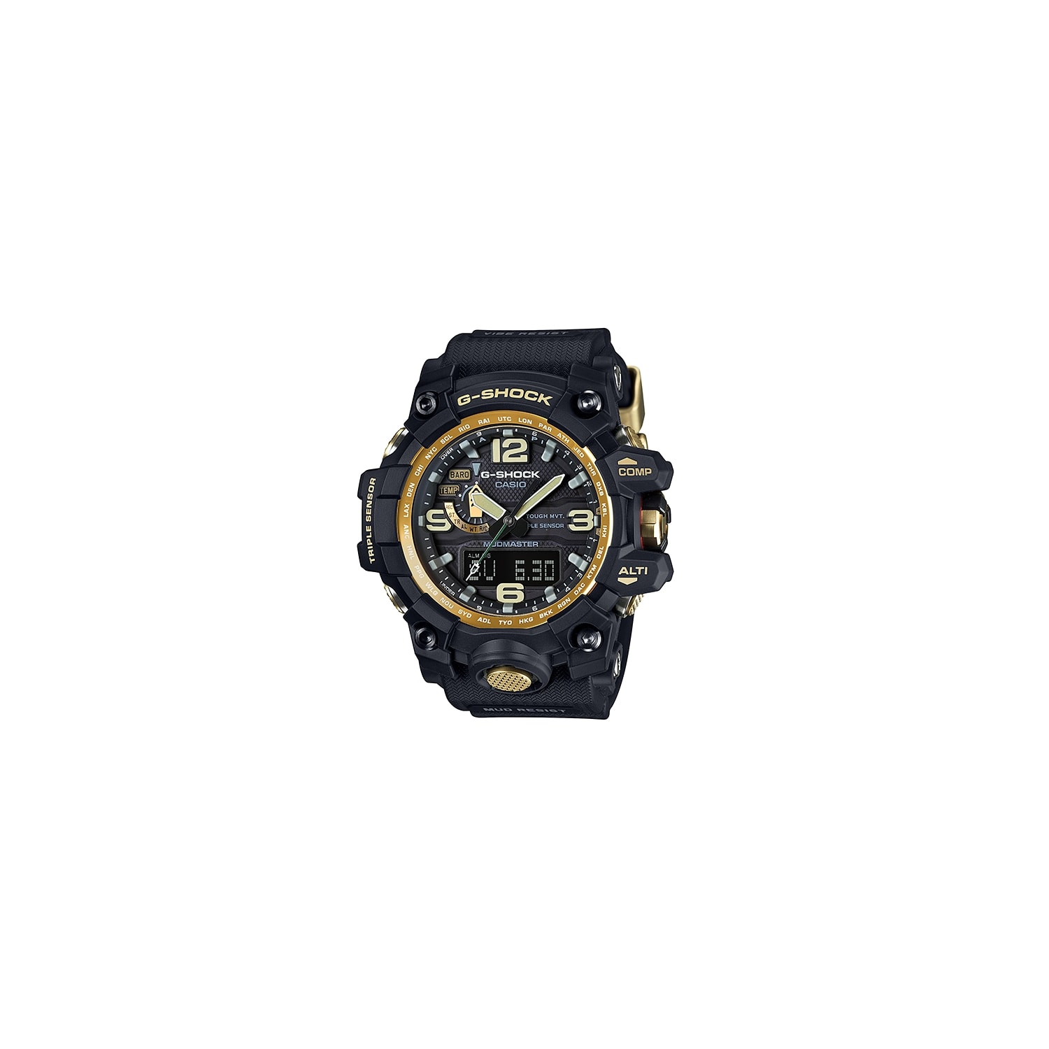 g shock mudmaster black and gold