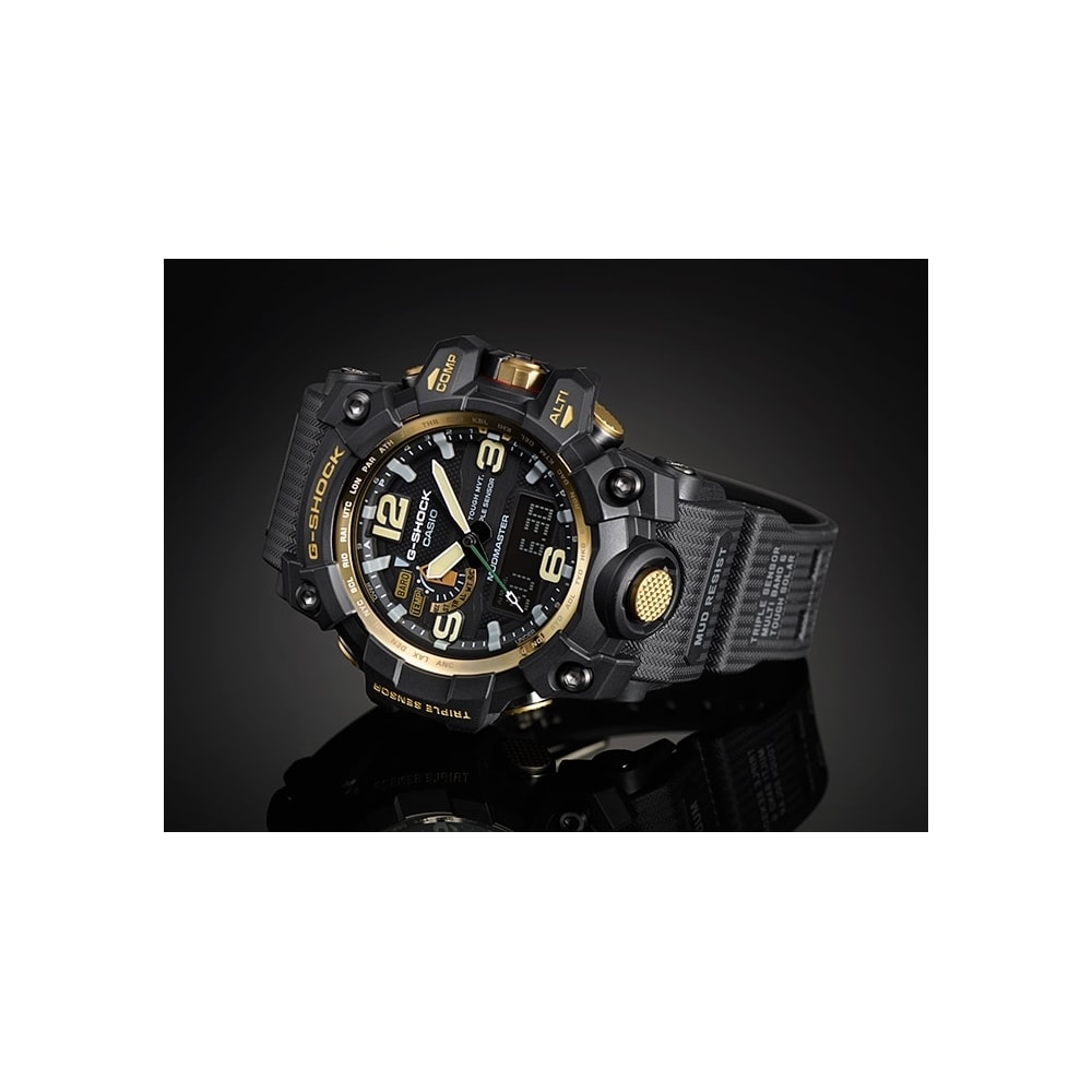 g shock mudmaster black and gold