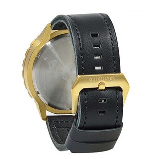 Relógio Quiksilver B-52 Chrono Leather Black Gold