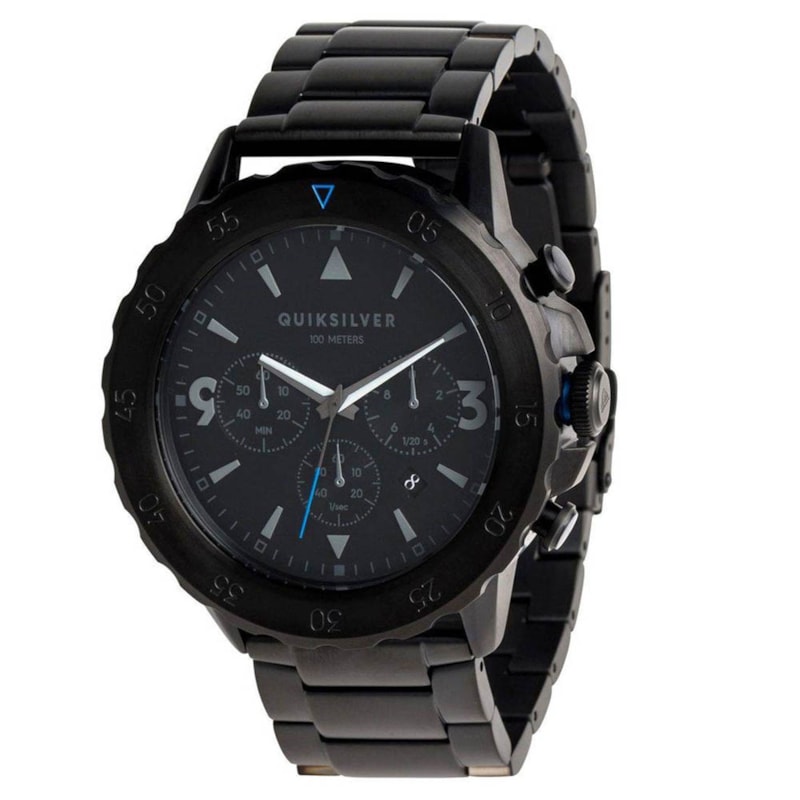 Relógio Quiksilver B-52 Chrono Metal Preto