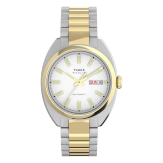 Relógio Timex Marlin Draper Automático Prata Dourado