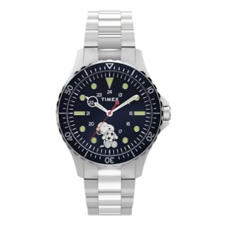 Relógio Timex X Peanuts Snoopy Diver Prata