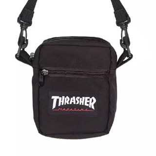 Shoulder Bag thrasher Patch Logo Preta