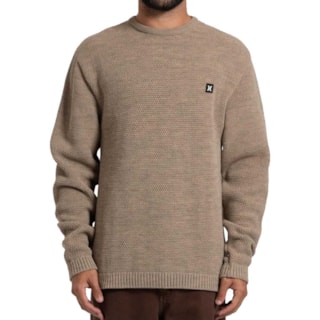 Suéter Tricot Hurley Colmeia Areia