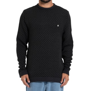 Suéter Tricot Hurley Colmeia Chumbo