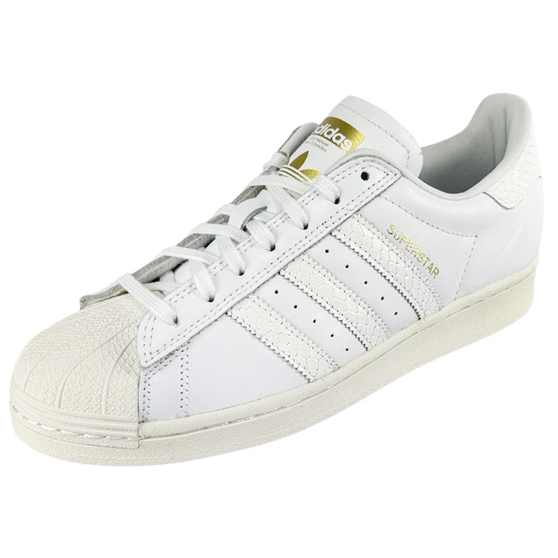 Tênis Couro adidas Originals Superstar W Branco/Dourado - Compre