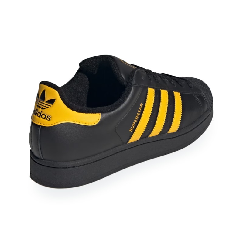 Tênis Adidas Superstar II Core Black Crew Yellow os melhores