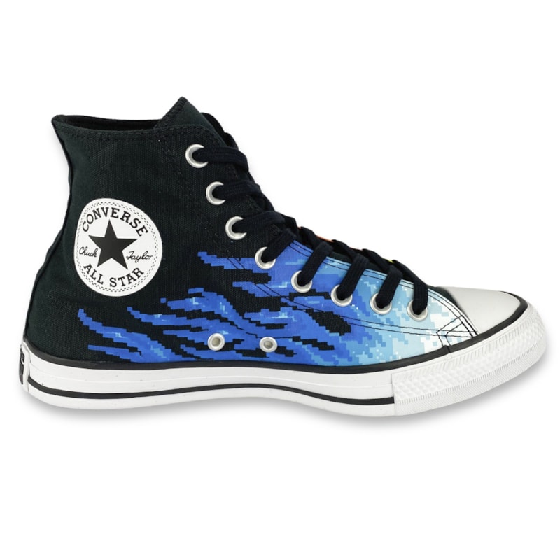 Tênis Cano Alto Plataforma Converse All Star Chuck Taylor Sintético - Preto  - Titanes Esportes - Camisas do Flamengo, Artes Marciais e muito mais