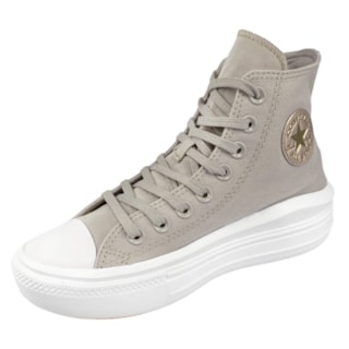 Tênis Converse All Star Chuck Taylor Move Bege Cano Alto