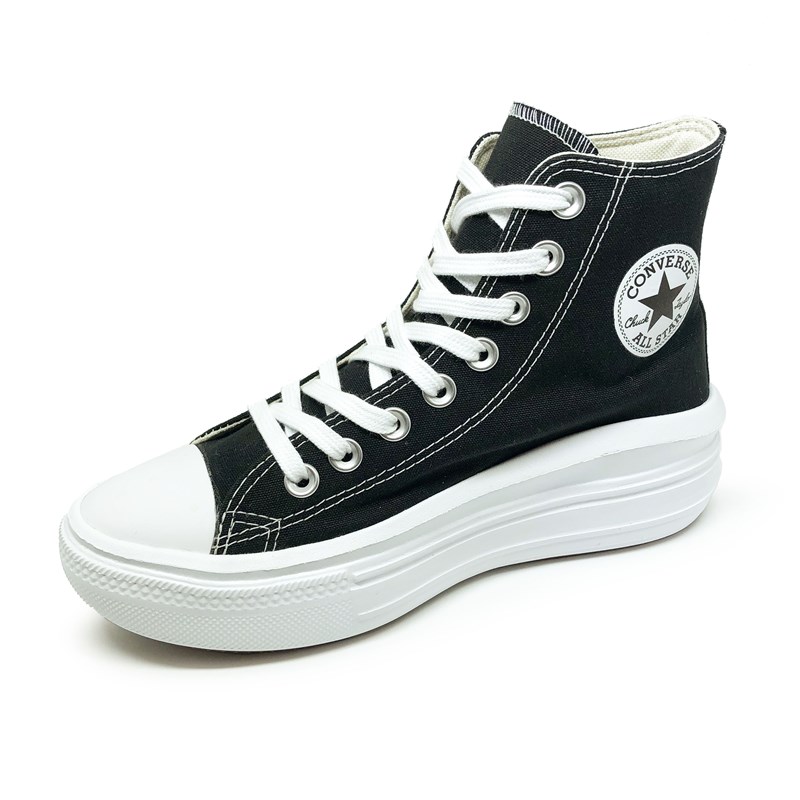 Tênis Converse All Star Chuck Taylor Monochrome Preto Cano Alto os