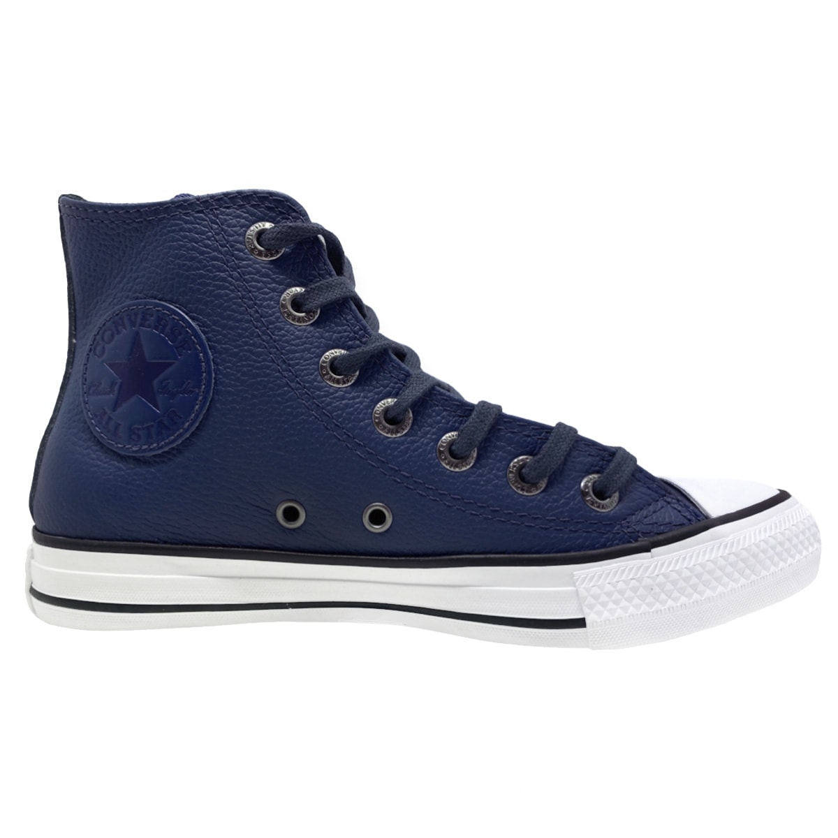 Tenis all star azul marinho best sale cano alto