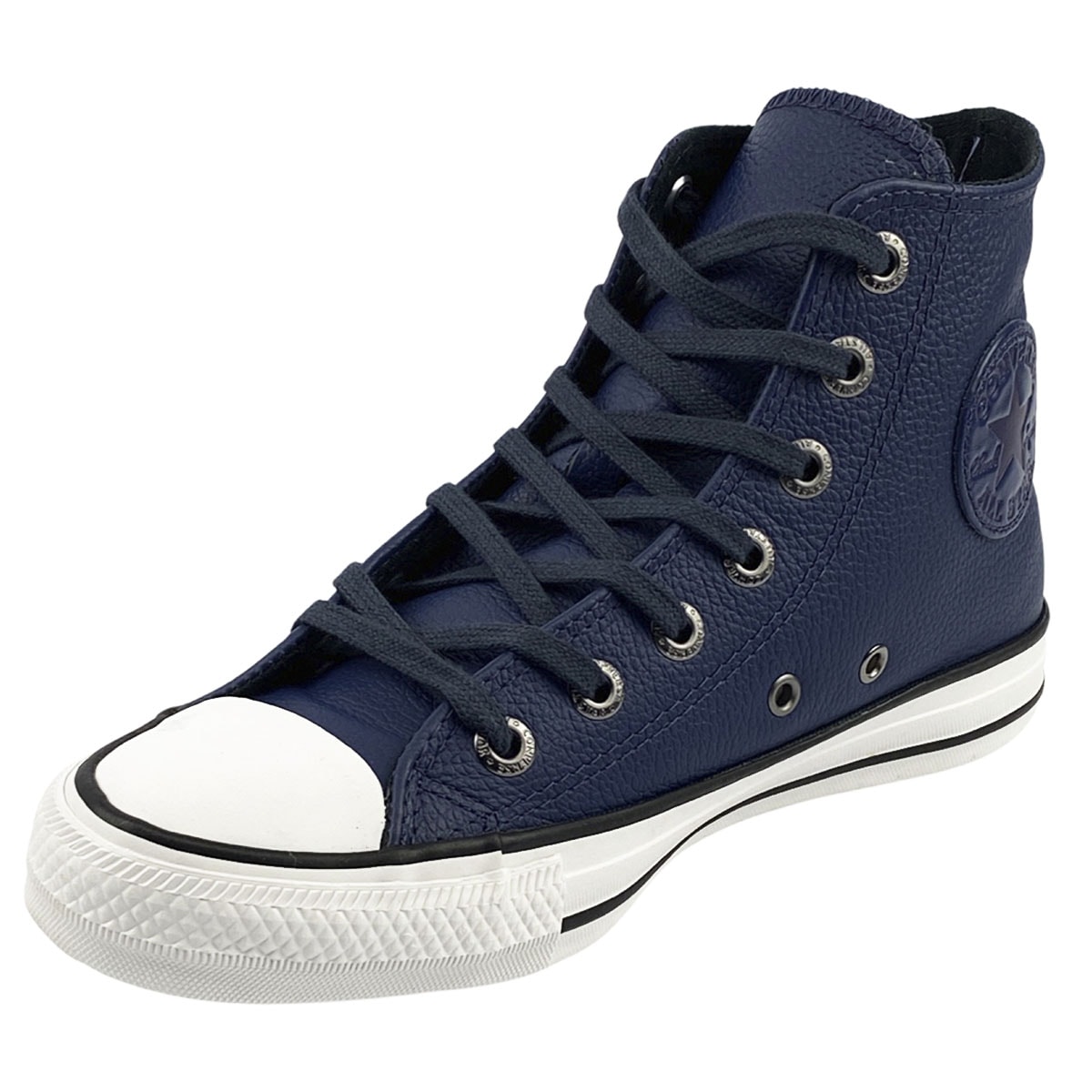 Tenis all star azul marinho sale cano alto