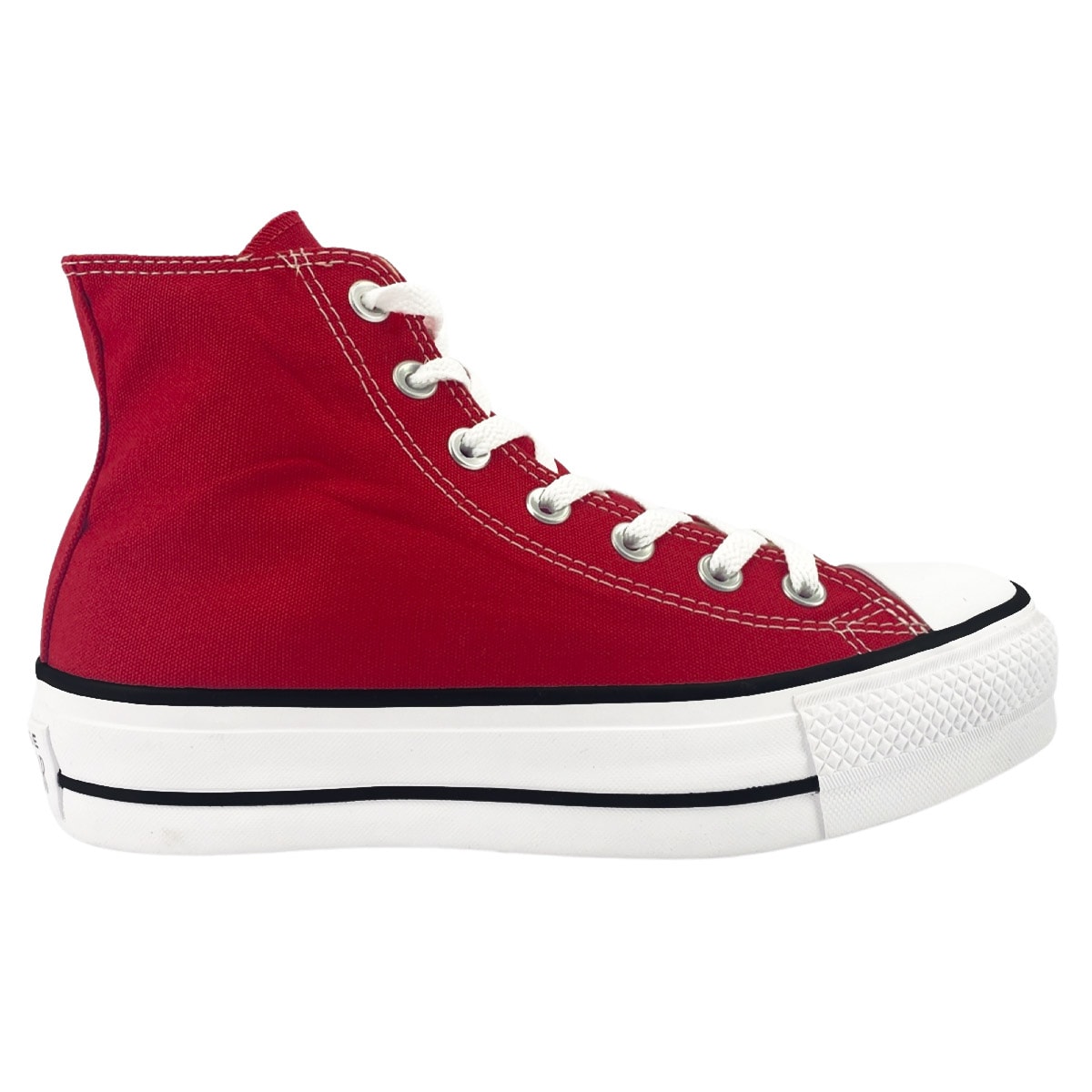 Converse vermelho best sale cano alto