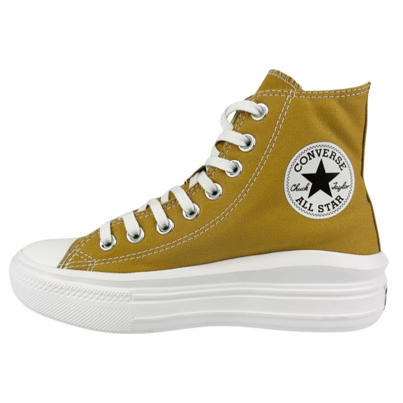 ALL STAR CHUCK TAYLOR PLATAFORMA MOVE LAVANDA/ PRETO /BRANCO CANO LONGO