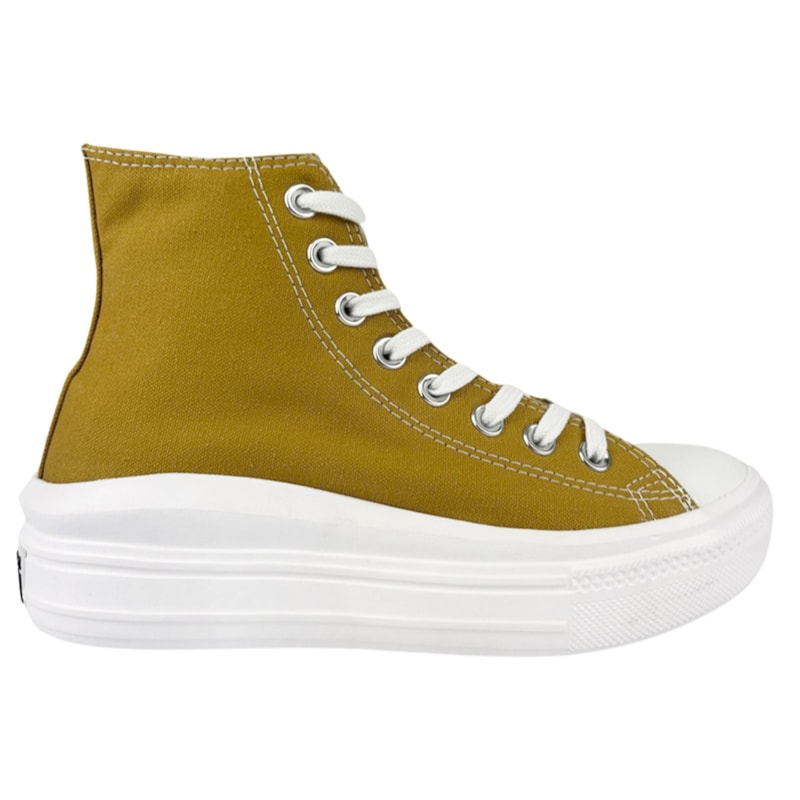 ALL STAR CHUCK TAYLOR PLATAFORMA MOVE LAVANDA/ PRETO /BRANCO CANO LONGO