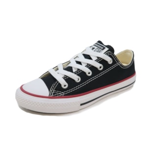 Tênis Converse Infantil Chuck Taylor All Star Preto Vermelho 