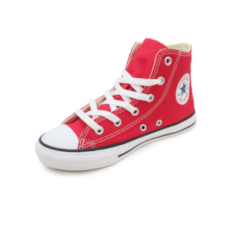  Tênis Converse Infantil Chuck Taylor Hi All Star Vermelho